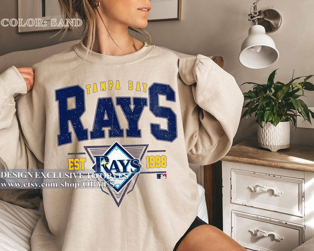 Vintage Tampa Bay Baseball For Fans - Adult & Kids T-Shirts, Sweatshirts & Hoodies apparel design preview 1