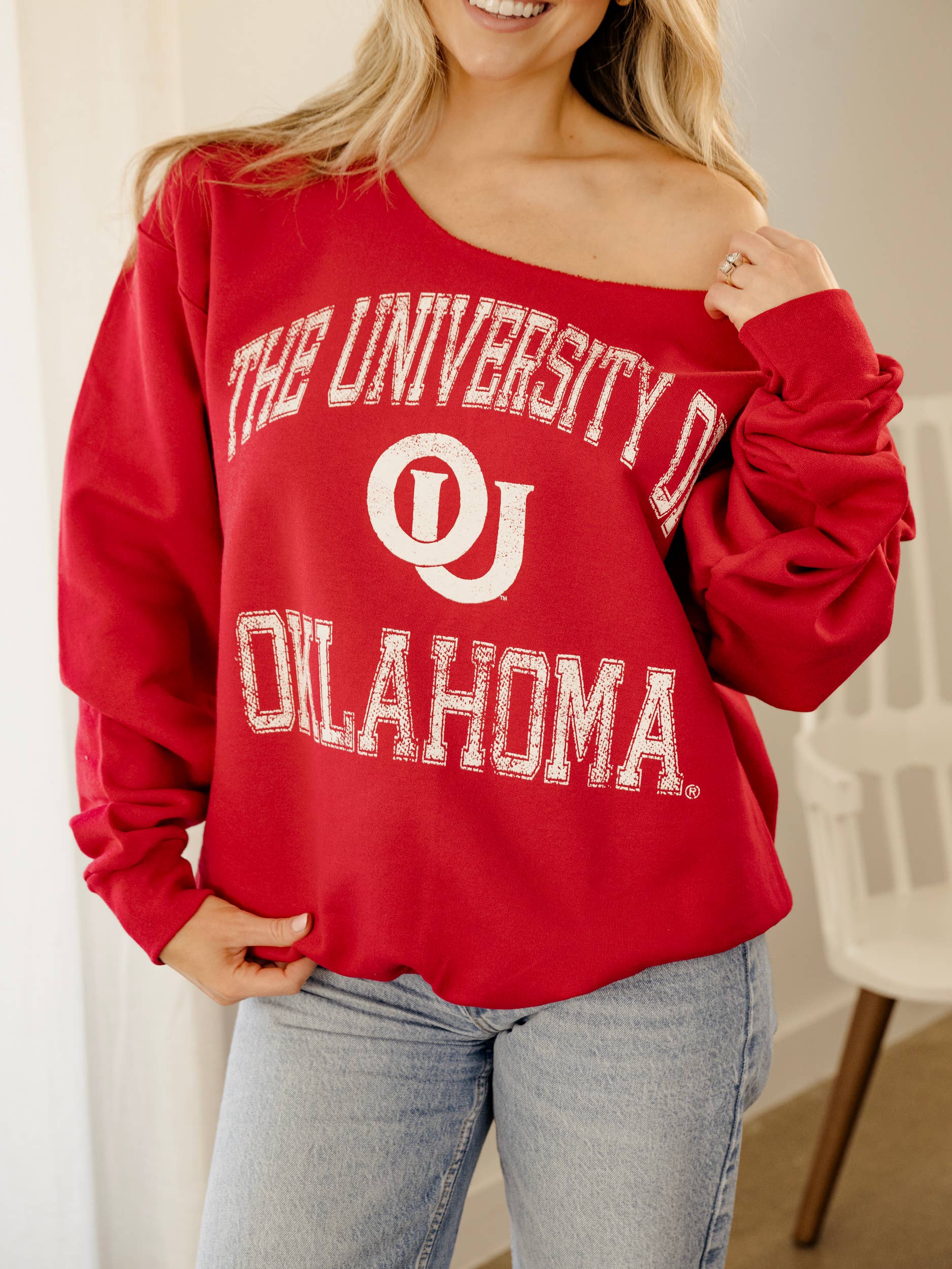 Ou Sooners Vintage Sport Red Flashdance - Adult & Kids T-Shirts, Sweatshirts & Hoodies apparel design preview 1