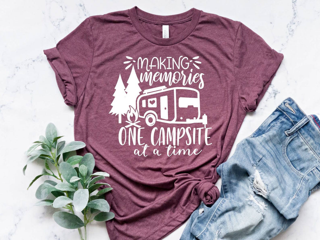 Making Memories One Campsite At A Time - Adult & Kids T-Shirts, Sweatshirts & Hoodies apparel design preview 1