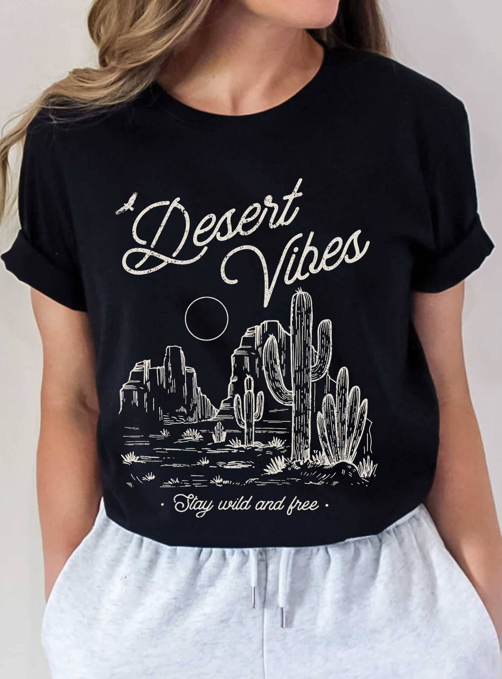Desert Vibes Graphic - Adult & Kids T-Shirts, Sweatshirts & Hoodies apparel design preview 1