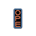 Ope Neon Sign Die-Cut Sticker - Adult & Kids T-Shirts, Sweatshirts & Hoodies apparel design preview 1