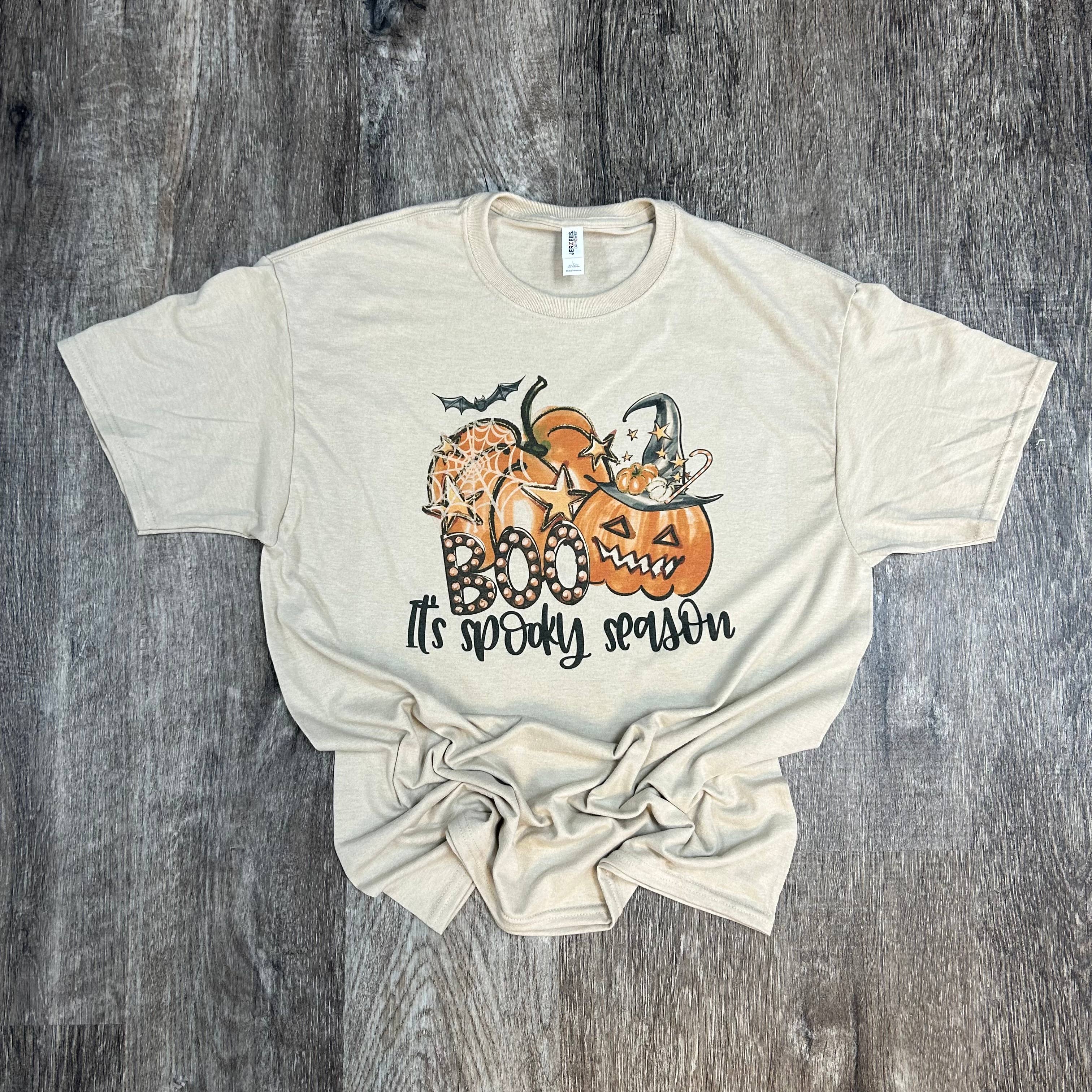 Boo It's Spooky Season On Sand - Adult & Kids T-Shirts, Sweatshirts & Hoodies apparel design preview 1