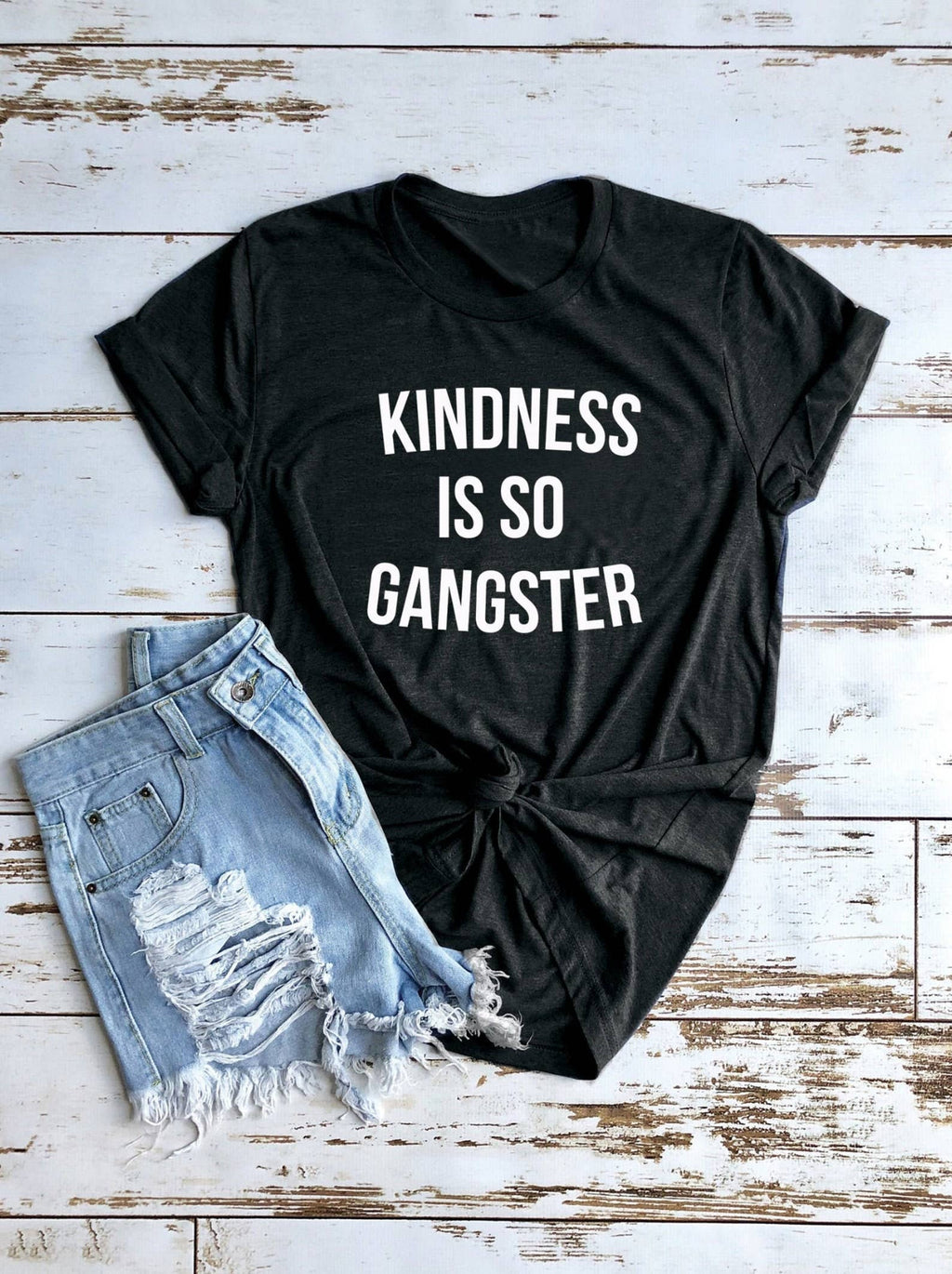 Kindness Is So Gangster - Adult & Kids T-Shirts, Sweatshirts & Hoodies apparel design preview 1