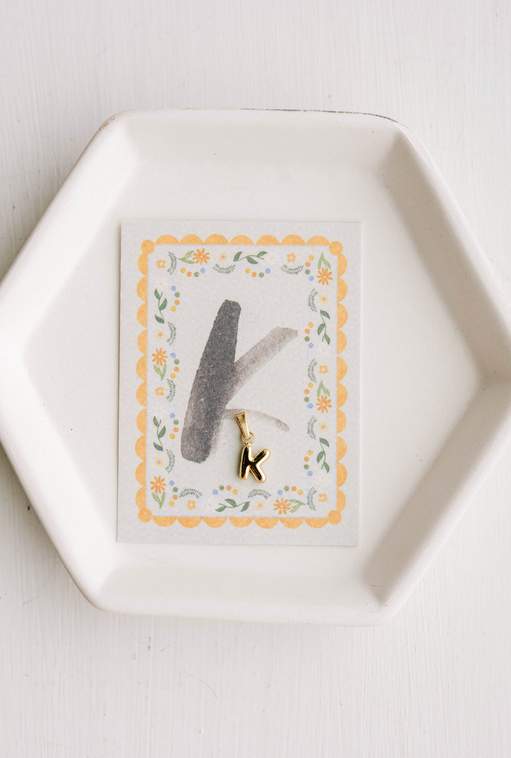 K Letter Charm - Adult & Kids T-Shirts, Sweatshirts & Hoodies apparel design preview 1
