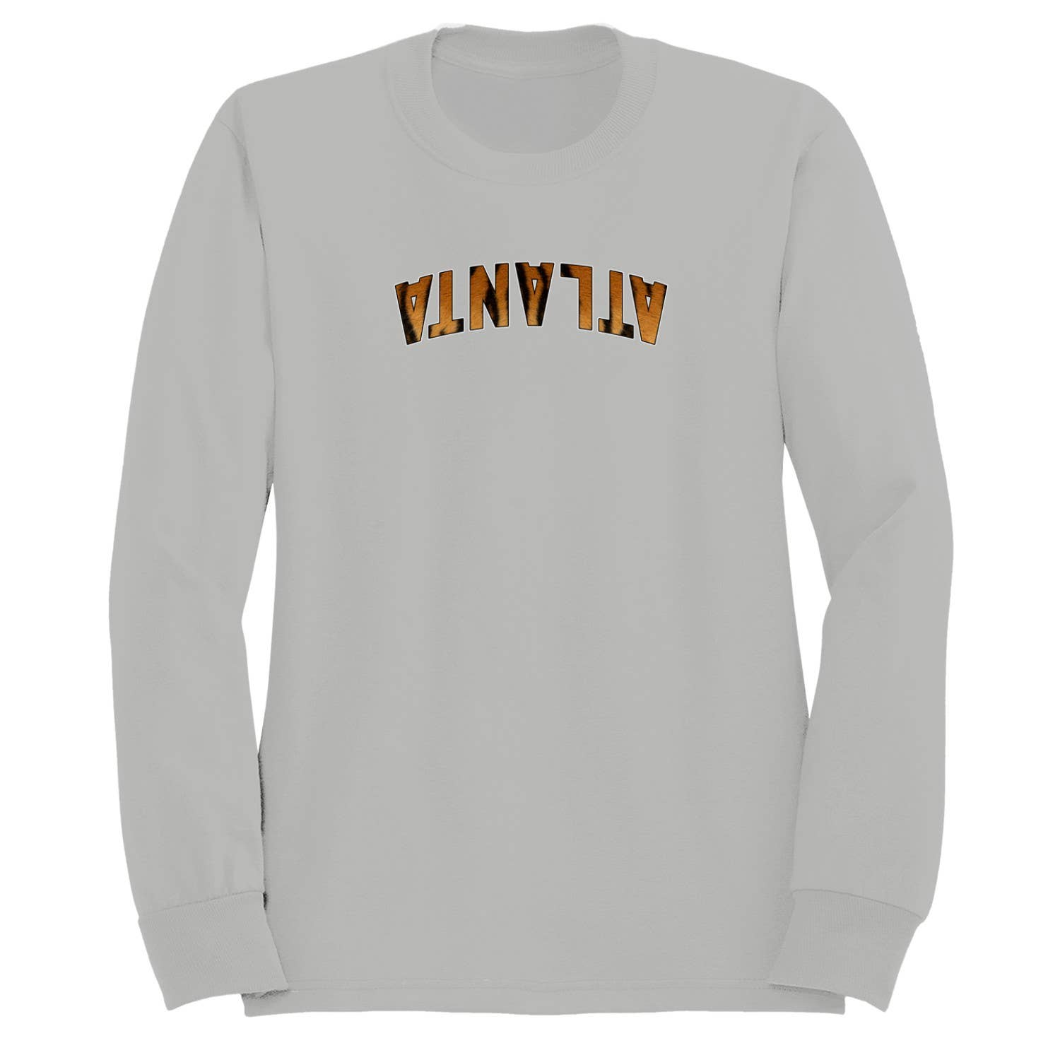 Atlanta Tiger Print Bold Text Men's - Adult & Kids T-Shirts, Sweatshirts & Hoodies apparel design preview 1
