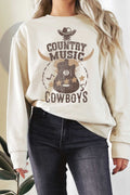 Country Music Cowboys Graphix Terry - Adult & Kids T-Shirts, Sweatshirts & Hoodies apparel design preview 1