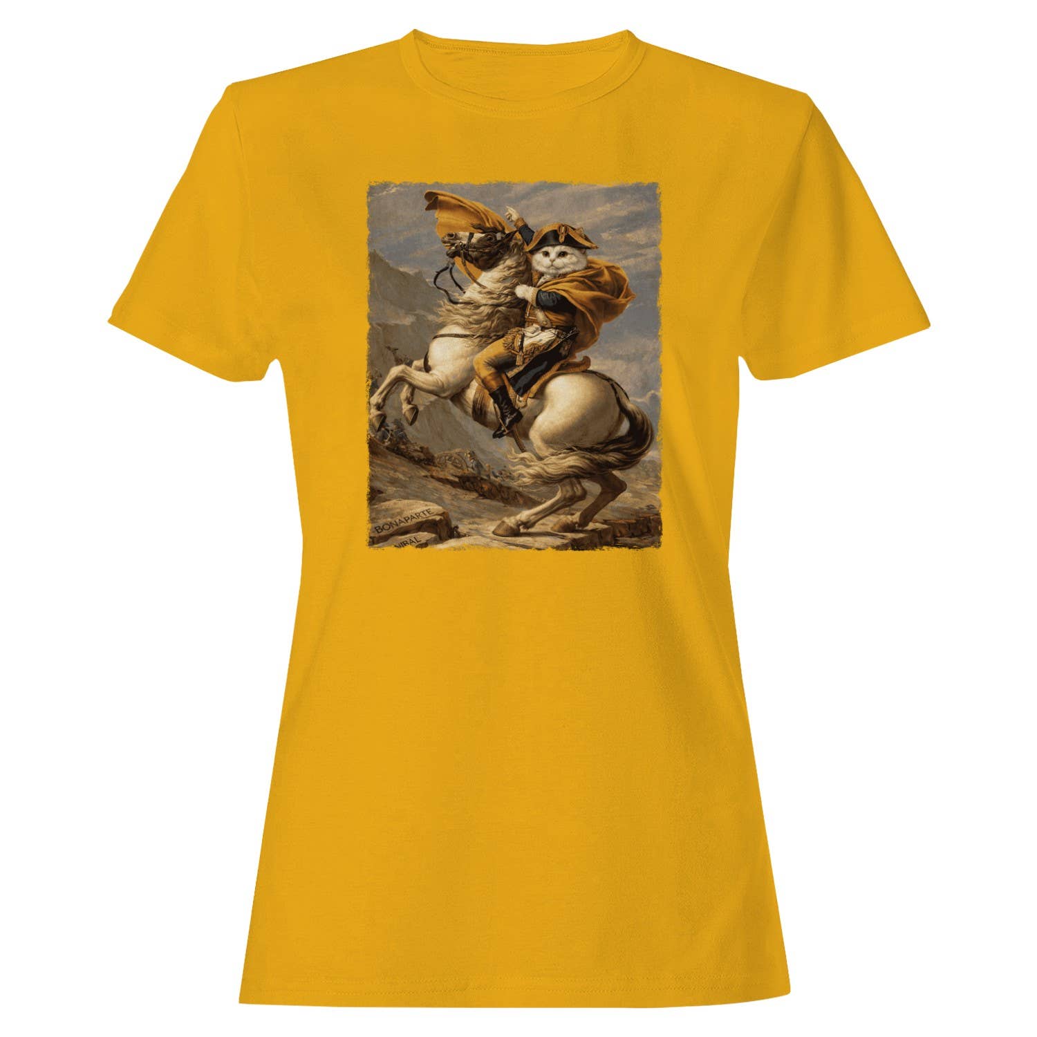 Napoleon Bonaparte Riding Women's Gold - Adult & Kids T-Shirts, Sweatshirts & Hoodies apparel design preview 1