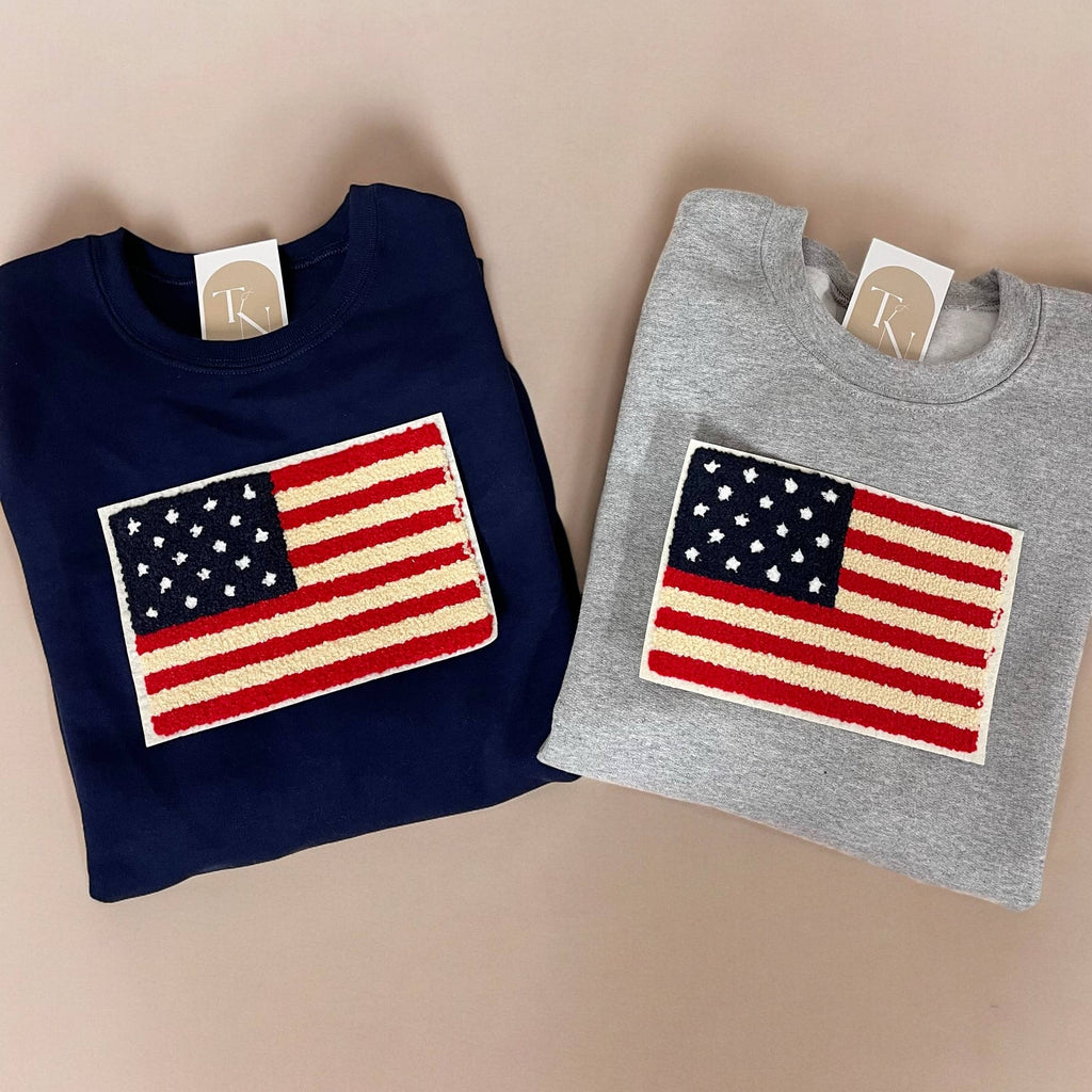 USA Flag 4th of July Sweater - Adult & Kids T-Shirts, Sweatshirts & Hoodies apparel design preview 1