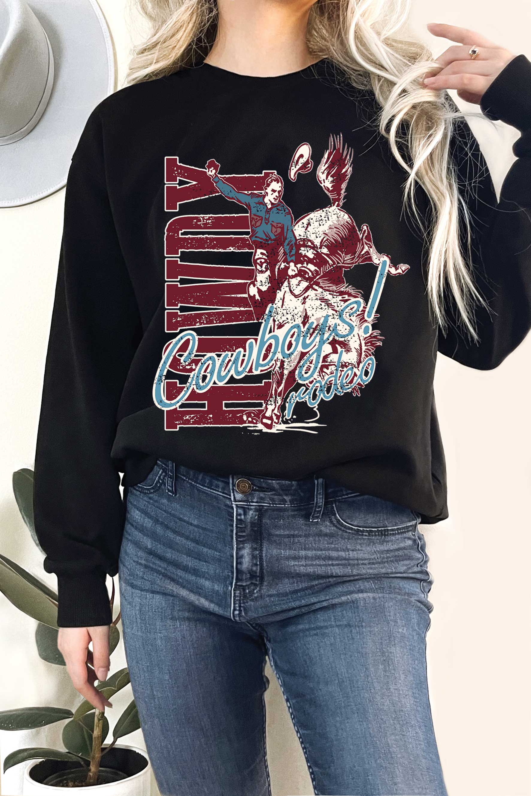 Howdy Cowboy Graphic - Adult & Kids T-Shirts, Sweatshirts & Hoodies apparel design preview 1