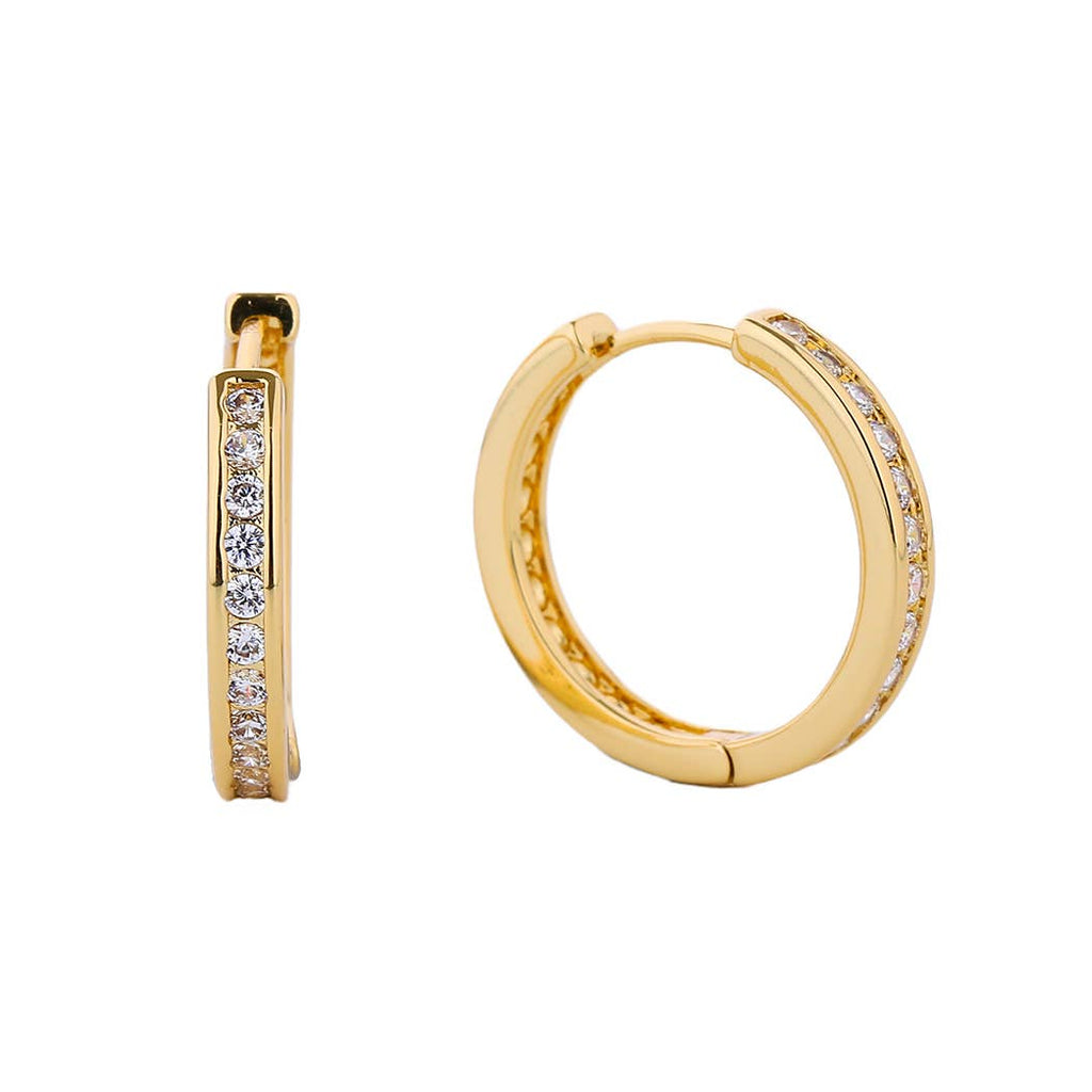 14K Gold-Dipped Cz Huggie Earring - Adult & Kids T-Shirts, Sweatshirts & Hoodies apparel design preview 1