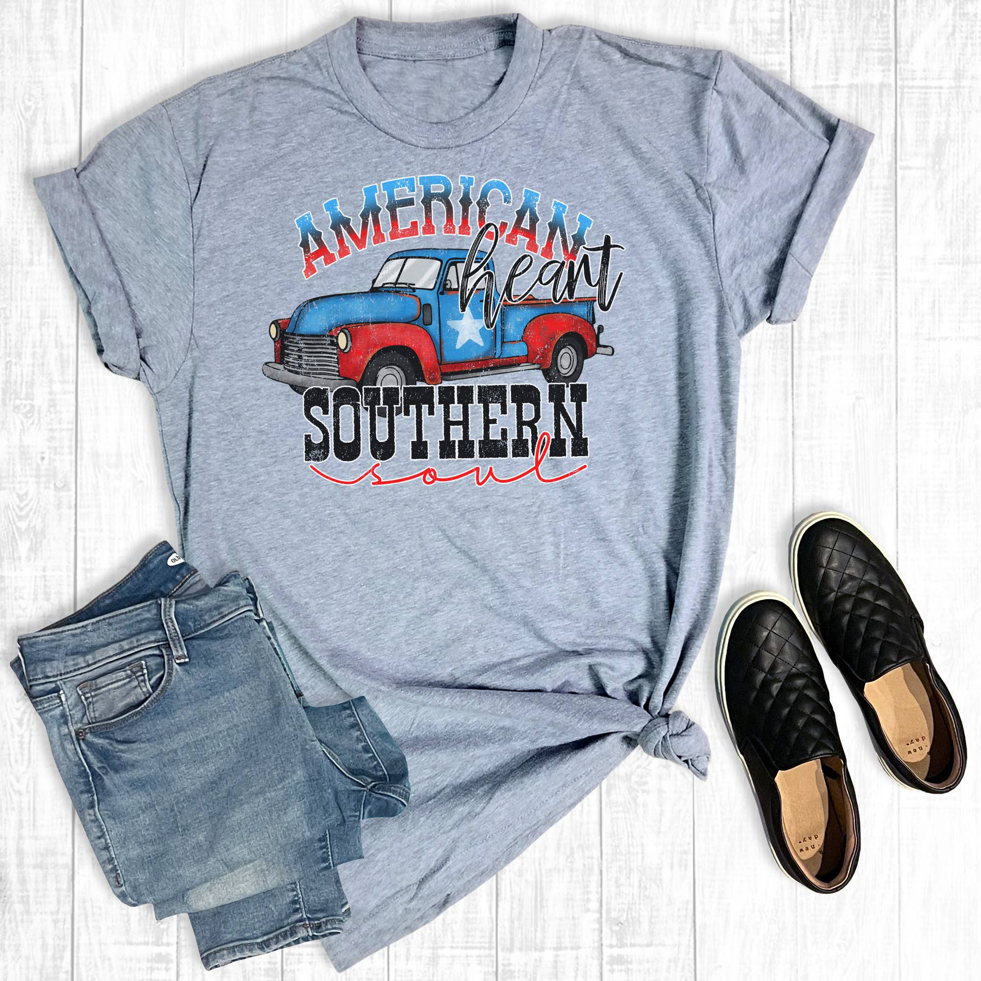 American Heart Southern Soul - Adult & Kids T-Shirts, Sweatshirts & Hoodies apparel design preview 1