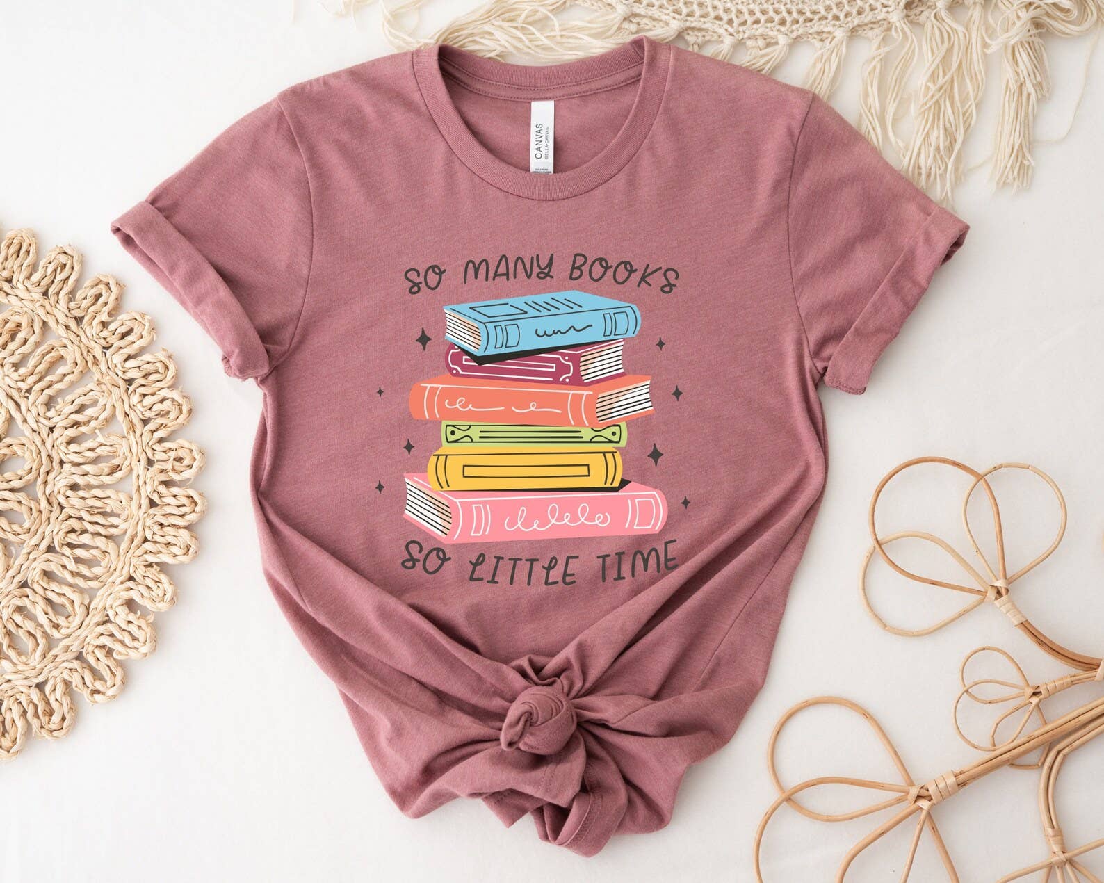 So Many Books Little Time - Adult & Kids T-Shirts, Sweatshirts & Hoodies apparel design preview 1