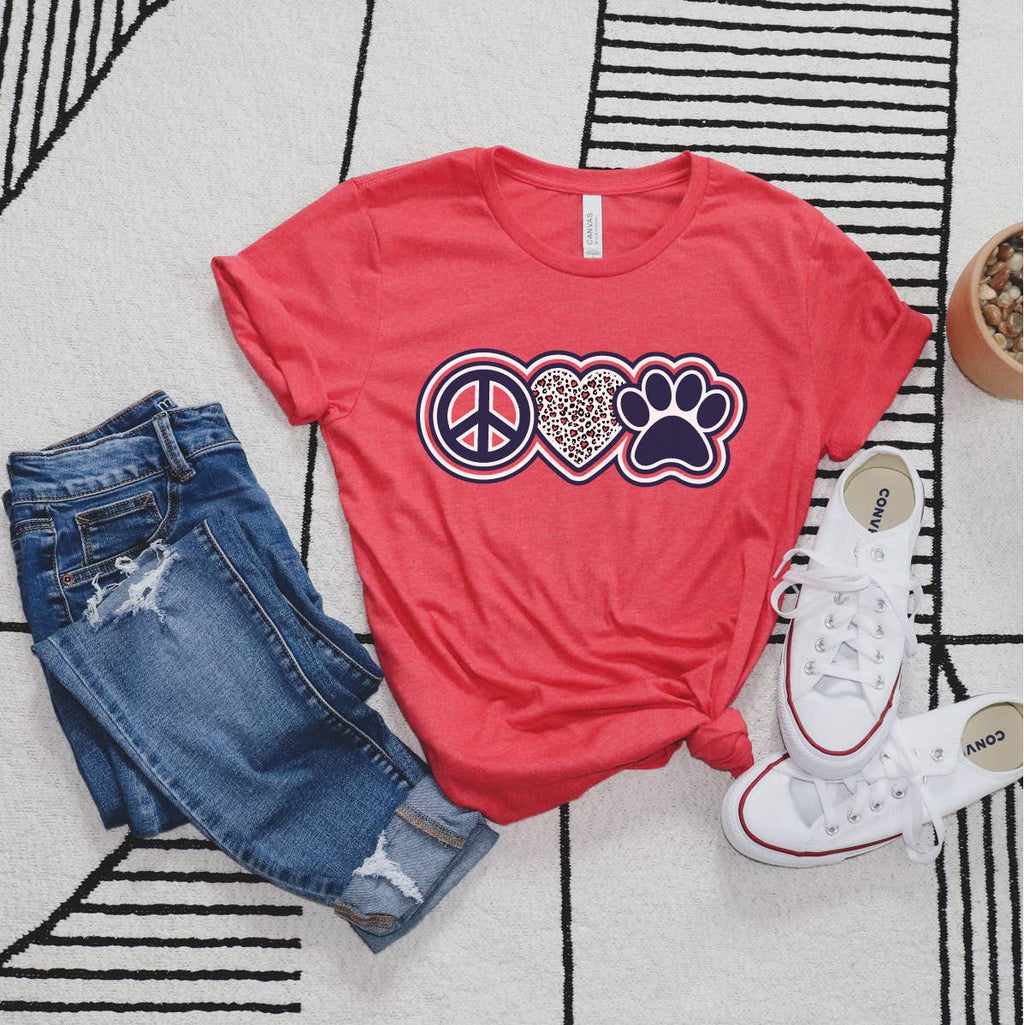 Peace Love Dog Sale - Adult & Kids T-Shirts, Sweatshirts & Hoodies apparel design preview 1