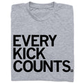 Every Kick Counts Text - Adult & Kids T-Shirts, Sweatshirts & Hoodies apparel design preview 1