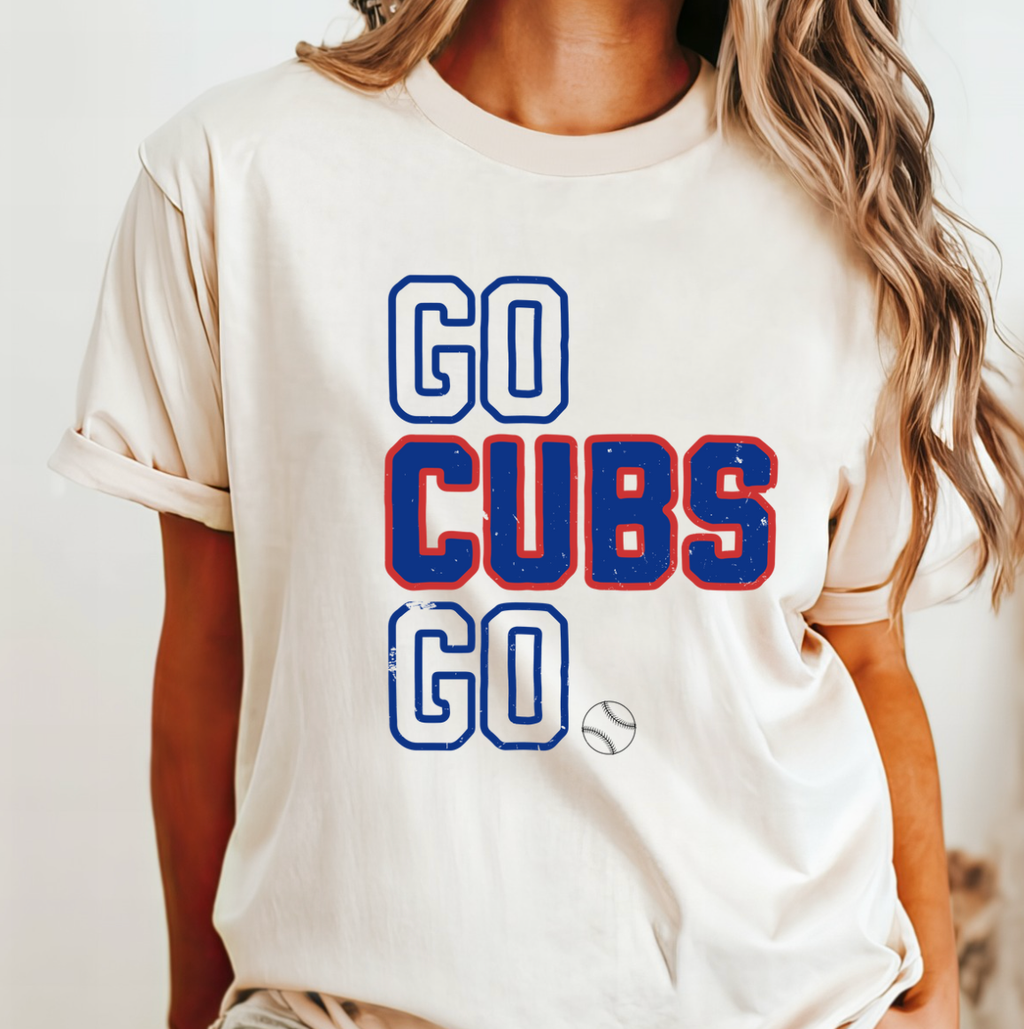 Go Cubs - Adult & Kids T-Shirts, Sweatshirts & Hoodies apparel design preview 1