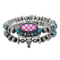 Western Checked W/Semi Stone Layered Bracelet - Adult & Kids T-Shirts, Sweatshirts & Hoodies apparel design preview 1