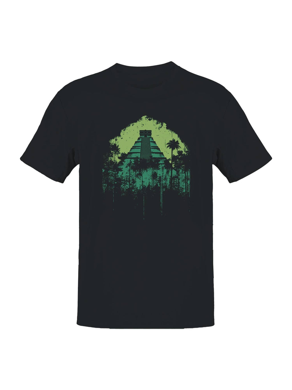 Ancient Jungle Pyramid Design Men's - Adult & Kids T-Shirts, Sweatshirts & Hoodies apparel design preview 1