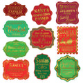 Christmas Label Stickers - Adult & Kids T-Shirts, Sweatshirts & Hoodies apparel design preview 1