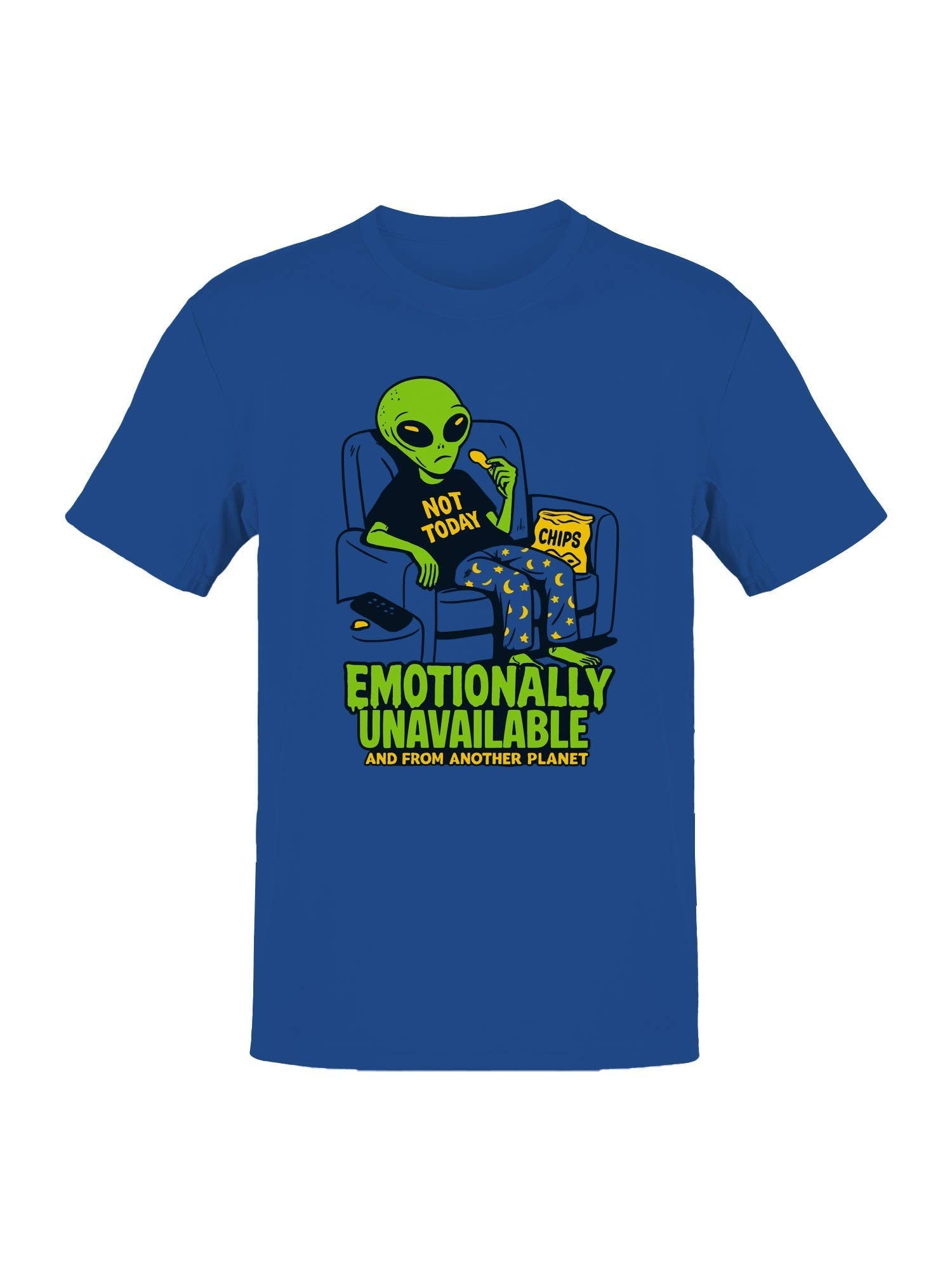 Emotionally Unavailable Alien Vibes Men's - Adult & Kids T-Shirts, Sweatshirts & Hoodies apparel design preview 1