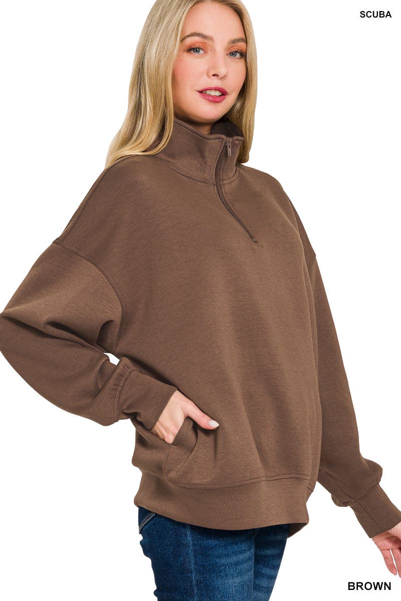 0925 Scuba Half Zip w/ Pockets SI-27041 - Adult & Kids T-Shirts, Sweatshirts & Hoodies apparel design preview 1