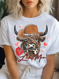 Love Moo Cow Valentine Graphic - Adult & Kids T-Shirts, Sweatshirts & Hoodies apparel design preview 1