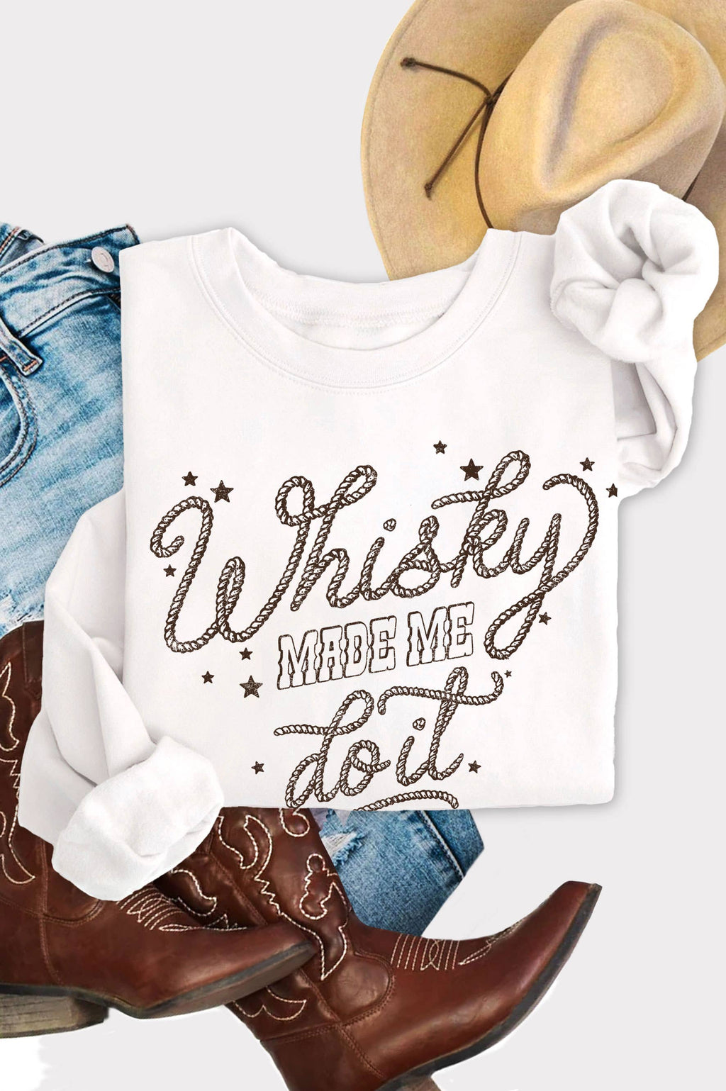 Whisky Made Me Do It Graphic Brushed - Adult & Kids T-Shirts, Sweatshirts & Hoodies apparel design preview 1