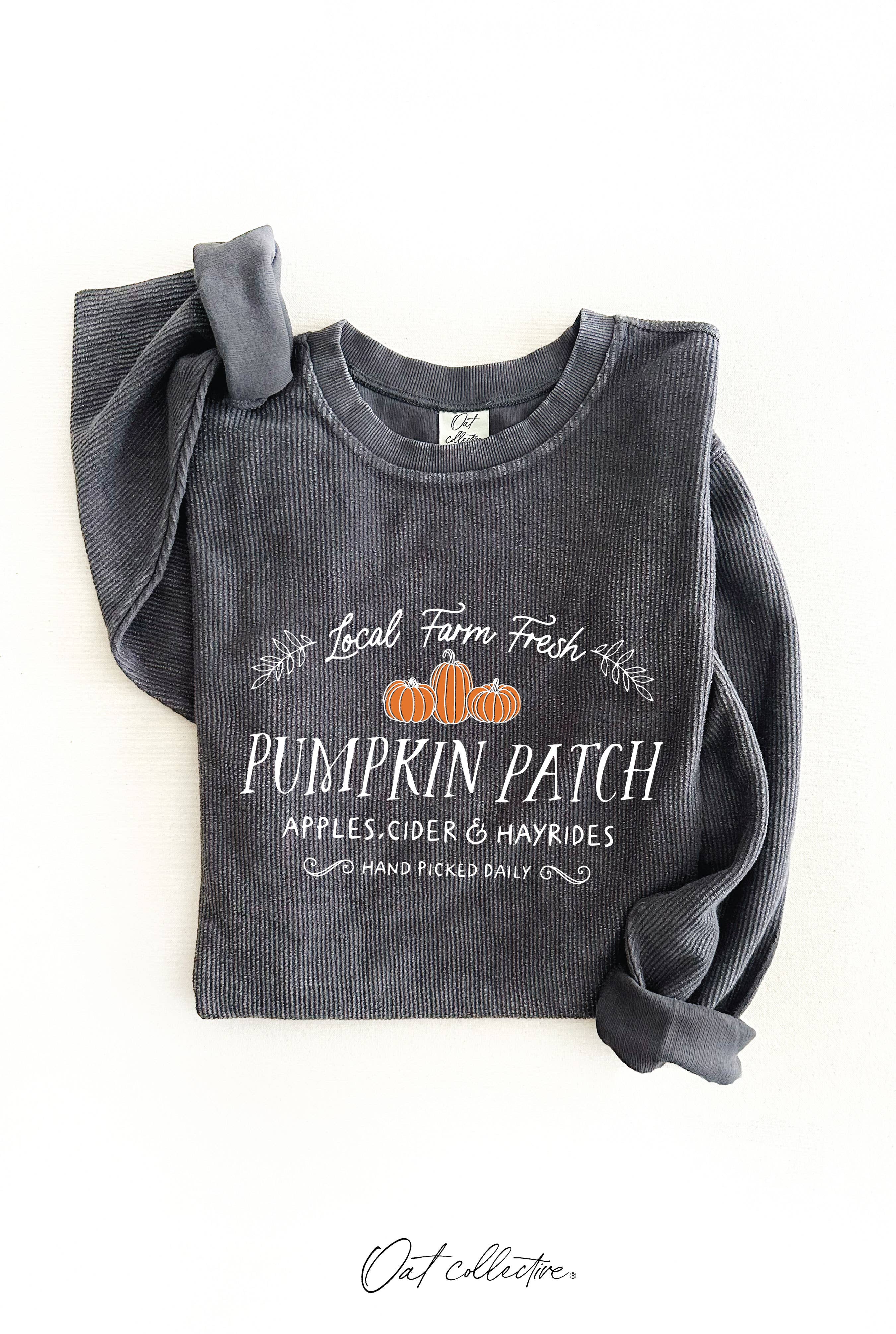 Local Farm Fresh Pumpkin Patch Thermal Vintage - Adult & Kids T-Shirts, Sweatshirts & Hoodies apparel design preview 1