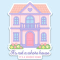 Whore House Sticker Decal, Funny Pink - Adult & Kids T-Shirts, Sweatshirts & Hoodies apparel design preview 1
