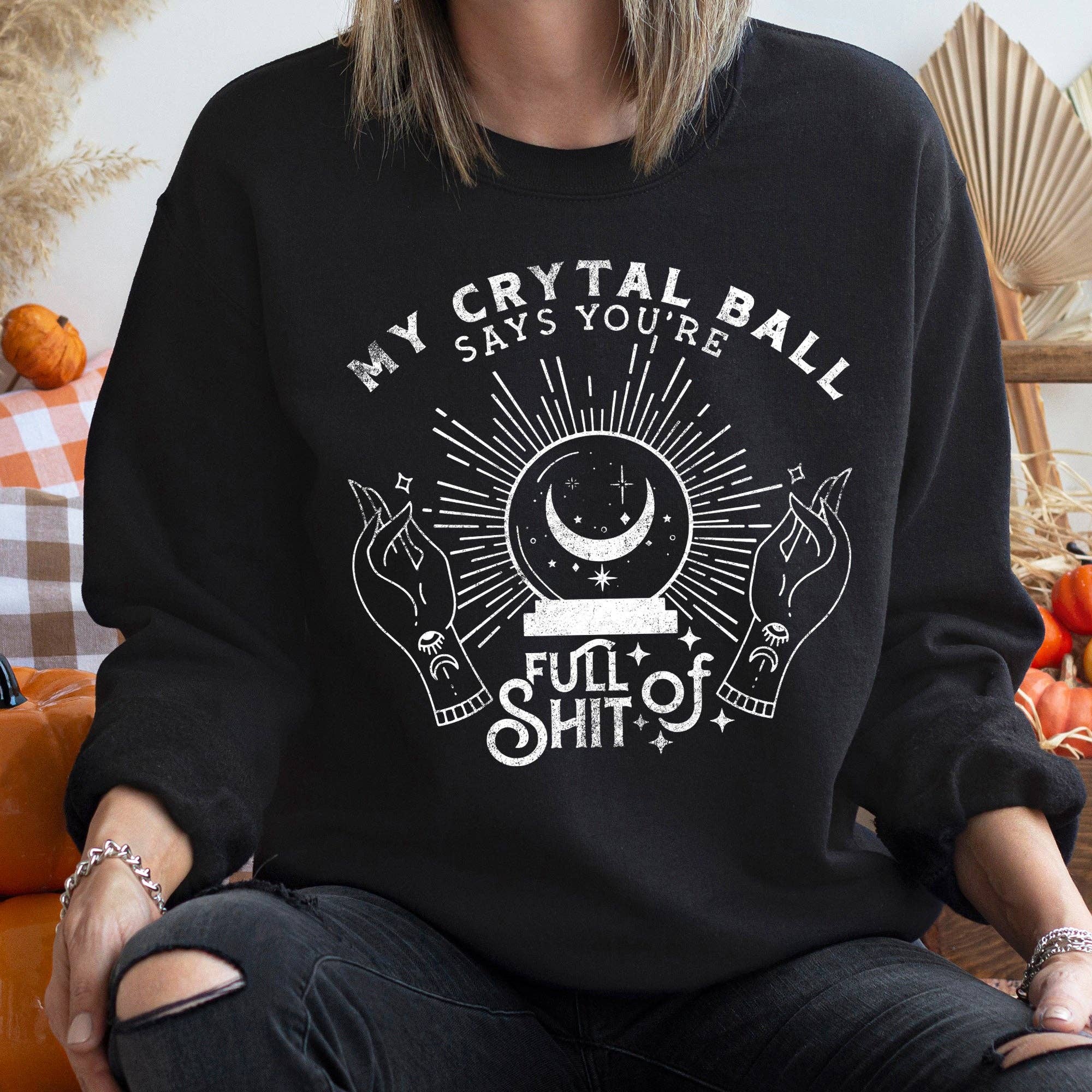 My Crystal Ball Vintage Halloween - Adult & Kids T-Shirts, Sweatshirts & Hoodies apparel design preview 1