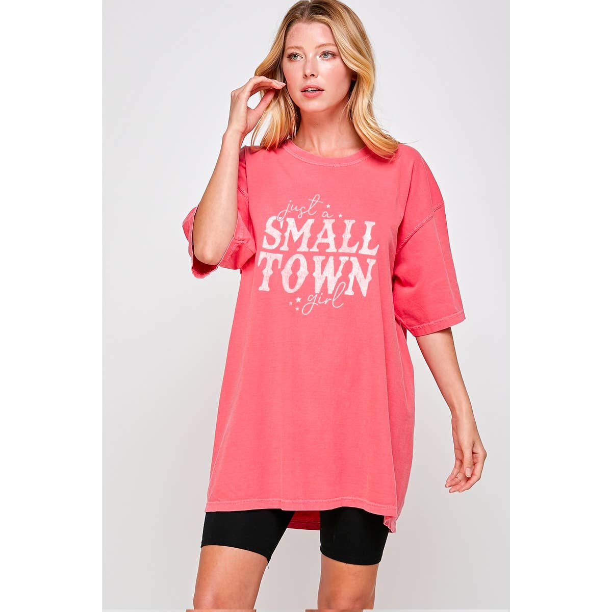 Just A Small Town Girl Vintage Graphic Oversized - Adult & Kids T-Shirts, Sweatshirts & Hoodies apparel design preview 1