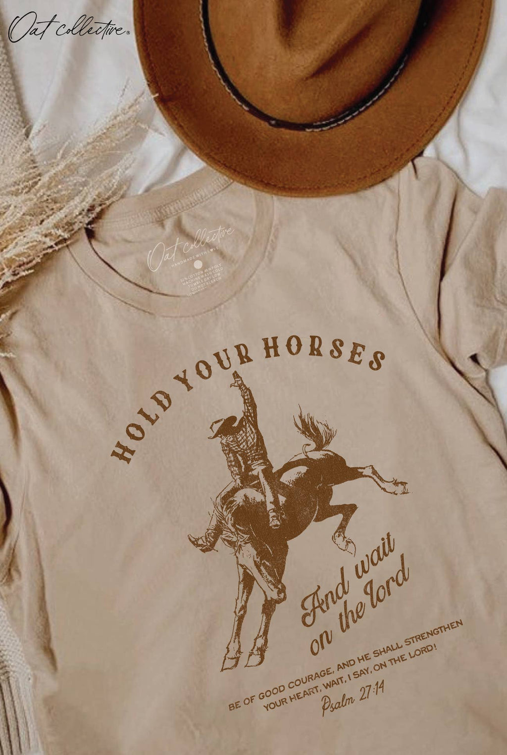 Hold Your Horses and Wait On the Lord Graphic - Adult & Kids T-Shirts, Sweatshirts & Hoodies apparel design preview 1