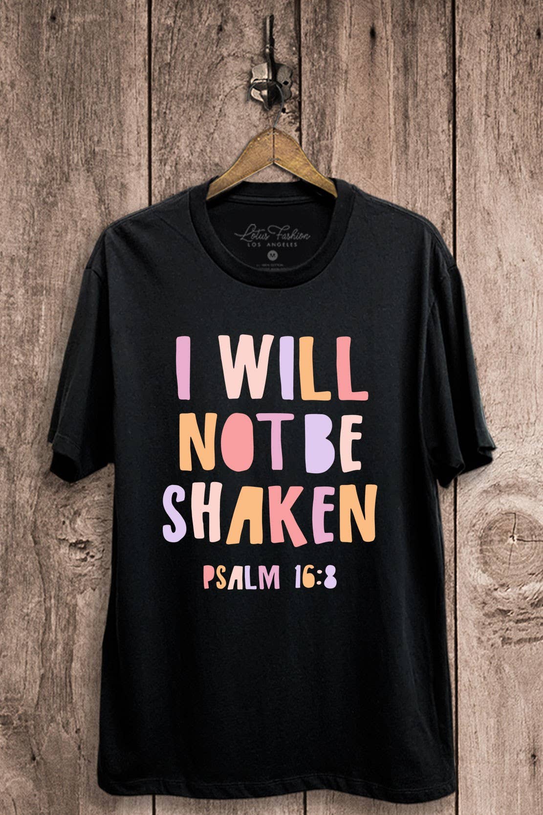 I Will Not Be Shaken Graphic Top - Adult & Kids T-Shirts, Sweatshirts & Hoodies apparel design preview 1