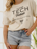 Texas Tech Red Raiders Shot Off White Thrifted - Adult & Kids T-Shirts, Sweatshirts & Hoodies apparel design preview 1