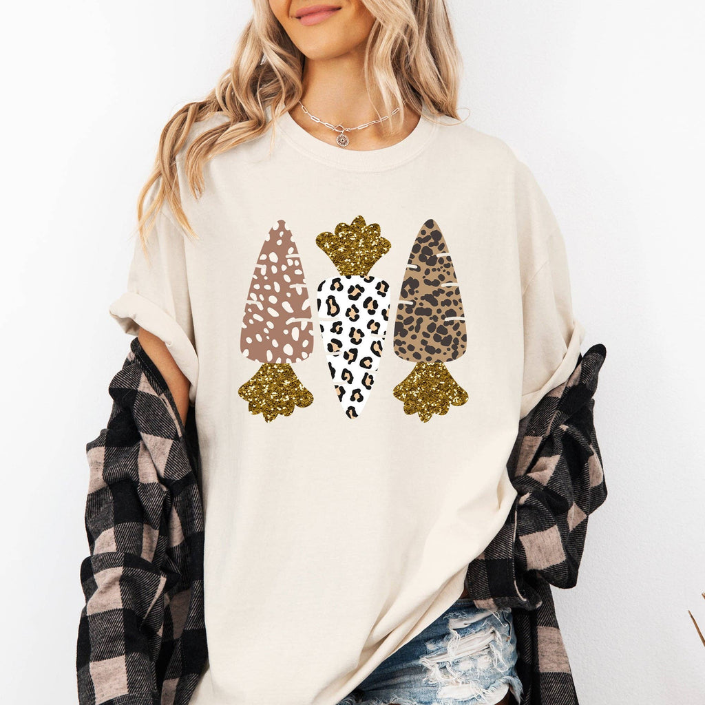 Leopard Print Carrots, Easter, Bunny, Jesus, Rabbit - Adult & Kids T-Shirts, Sweatshirts & Hoodies apparel design preview 1