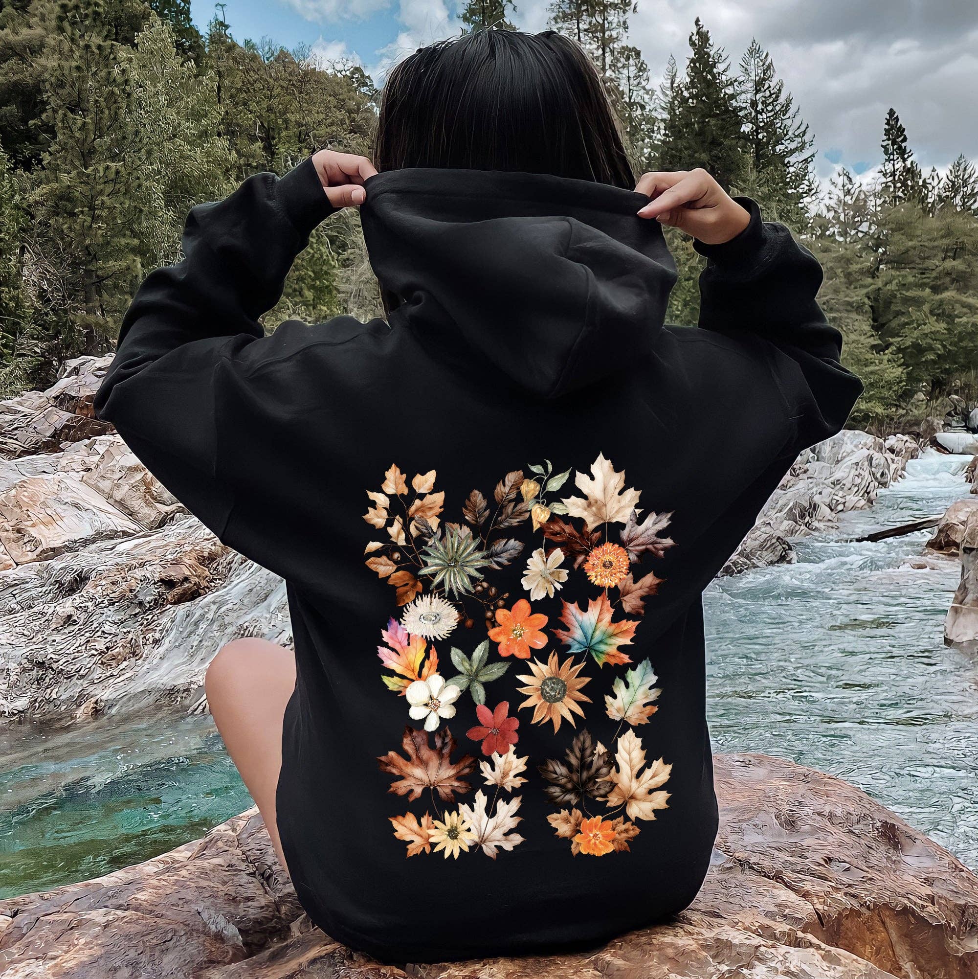 Lush Leaves Artistic Floral Print - Adult & Kids T-Shirts, Sweatshirts & Hoodies apparel design preview 1