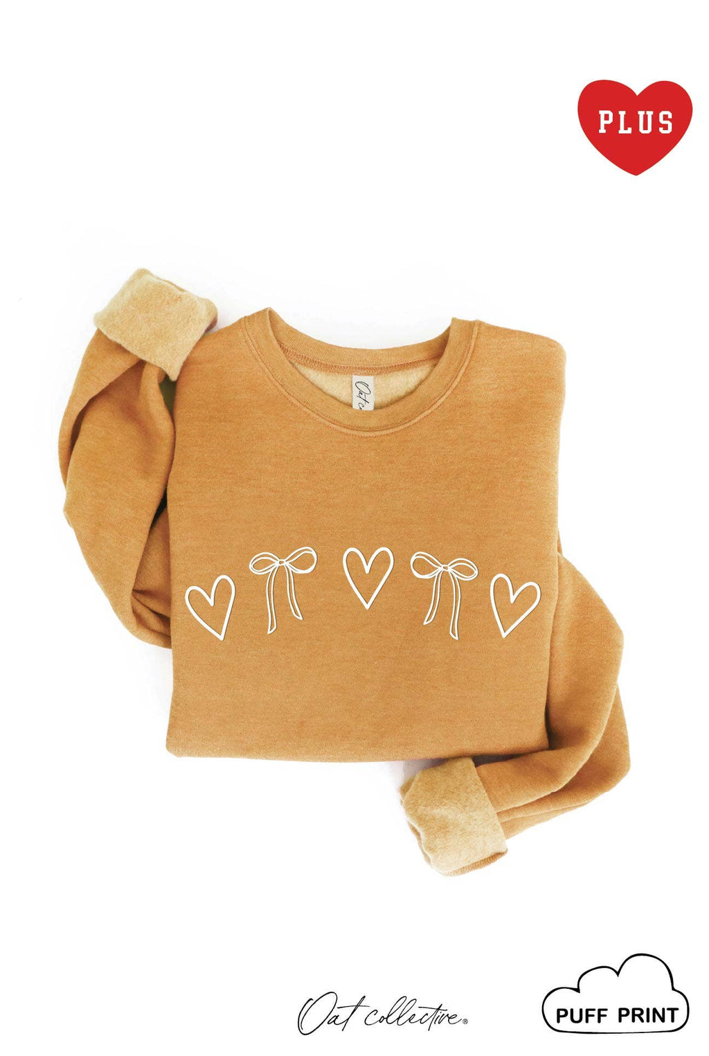 Heart and Bow Puff Plus Graphic - Adult & Kids T-Shirts, Sweatshirts & Hoodies apparel design preview 1
