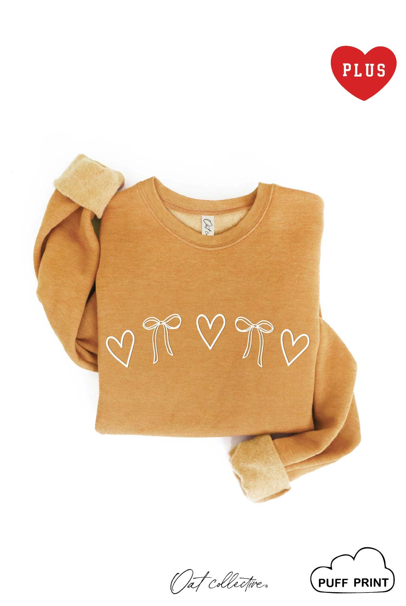 Heart and Bow Puff Plus Graphic - Adult & Kids T-Shirts, Sweatshirts & Hoodies apparel design preview 1
