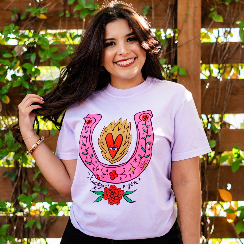 Lucky You Horseshoe Graphic Western - Adult & Kids T-Shirts, Sweatshirts & Hoodies apparel design preview 1