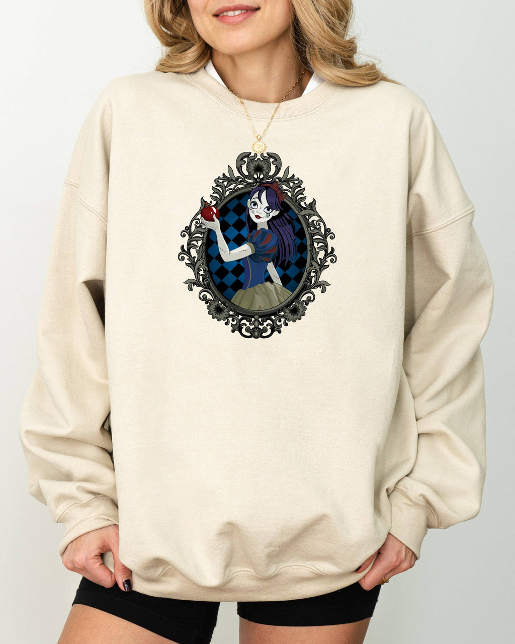 Snow White, Princess, Skeleton, Halloween - Adult & Kids T-Shirts, Sweatshirts & Hoodies apparel design preview 1