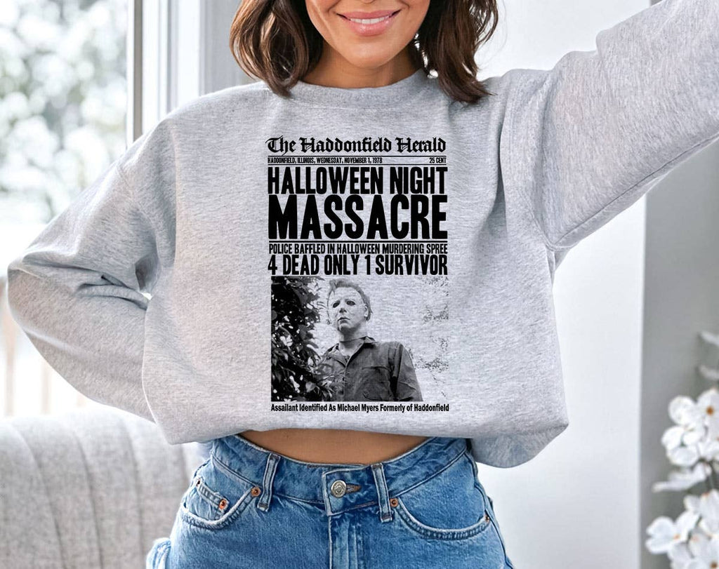 Halloween Night Massacre Horror - Adult & Kids T-Shirts, Sweatshirts & Hoodies apparel design preview 1