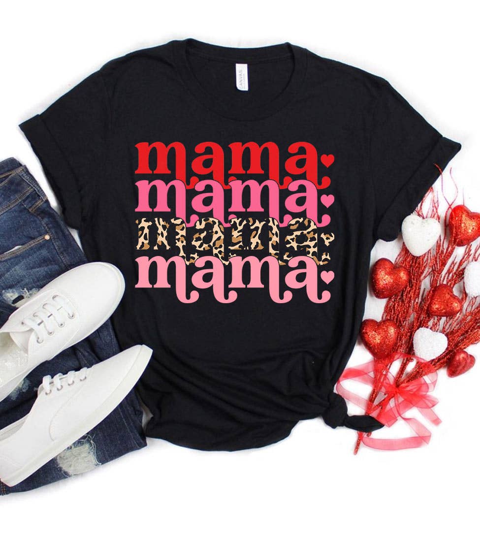 Mama Valentine Valentine's Day Love Sweet Mom Gift - Adult & Kids T-Shirts, Sweatshirts & Hoodies apparel design preview 1
