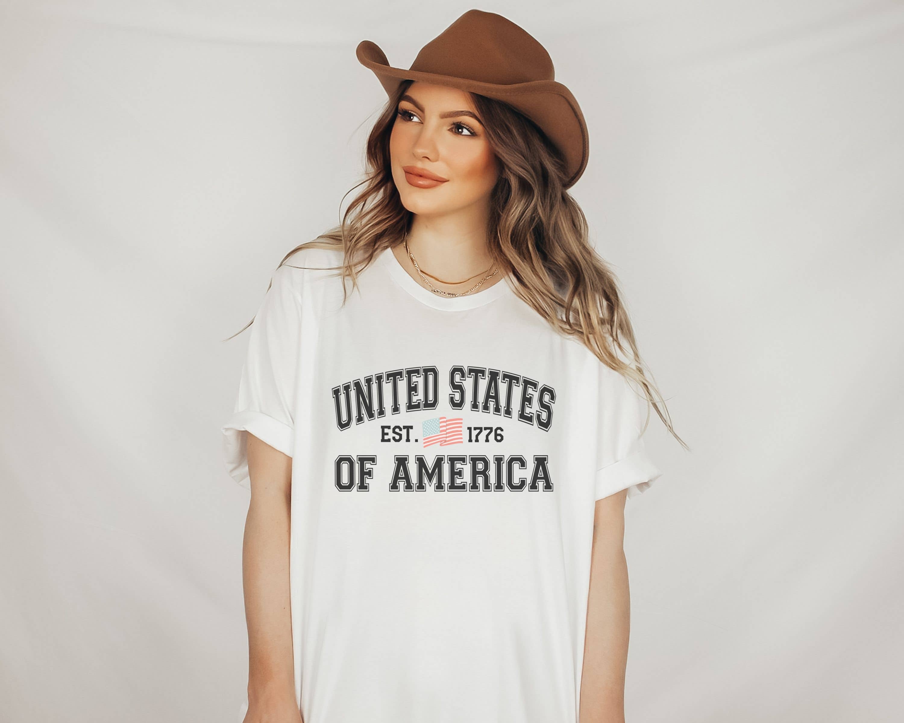 United States College Patriotic Usa - Adult & Kids T-Shirts, Sweatshirts & Hoodies apparel design preview 1