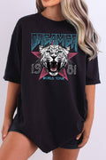 Women Cheetah Graphic Print Oversize Loose Fit Top - Adult & Kids T-Shirts, Sweatshirts & Hoodies apparel design preview 1