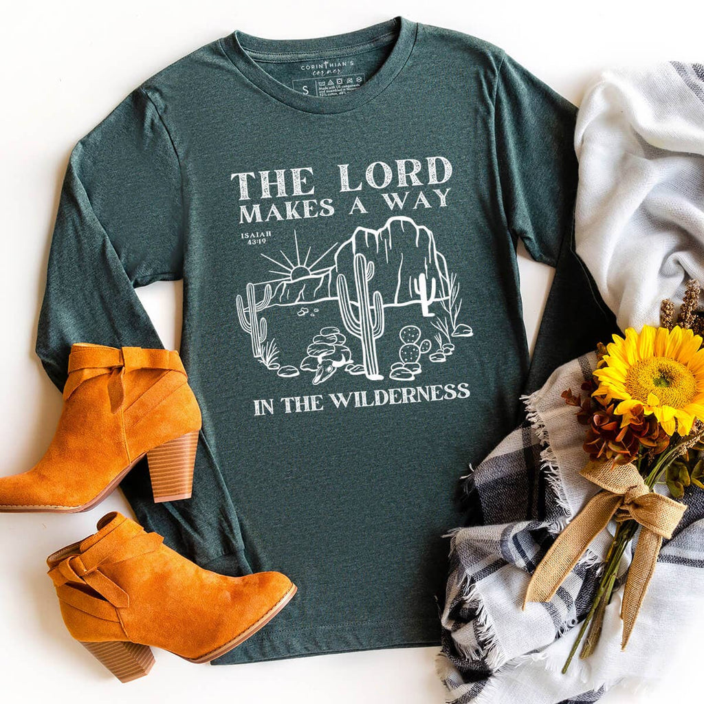 The Lord Makes A Way Christian - Adult & Kids T-Shirts, Sweatshirts & Hoodies apparel design preview 1