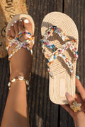 66 Boho Printed Woven Caged Flip Flops Summer - Adult & Kids T-Shirts, Sweatshirts & Hoodies apparel design preview 1