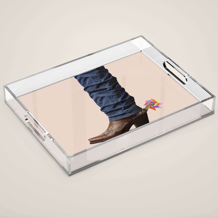Funny Cowboy Acrylic Tray Gallery Image 1 - Adult & Kids T-Shirts, Sweatshirts & Hoodies apparel design preview 1