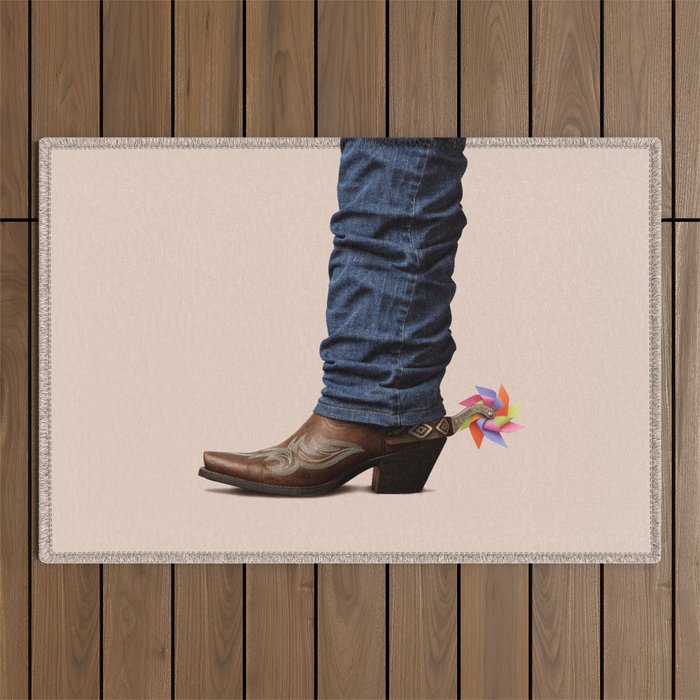 Funny Cowboy Outdoor Rug Gallery Image 1 - Adult & Kids T-Shirts, Sweatshirts & Hoodies apparel design preview 1