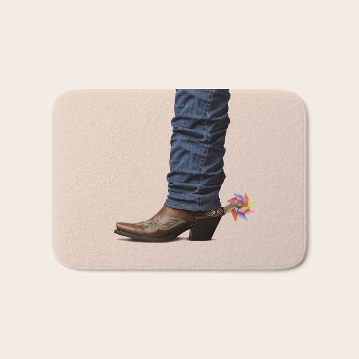 Funny Cowboy Bath Mat Gallery Image 1 - Adult & Kids T-Shirts, Sweatshirts & Hoodies apparel design preview 1