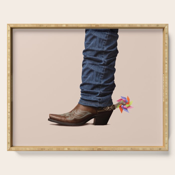 Funny Cowboy Serving Tray Gallery Image 1 - Adult & Kids T-Shirts, Sweatshirts & Hoodies apparel design preview 1