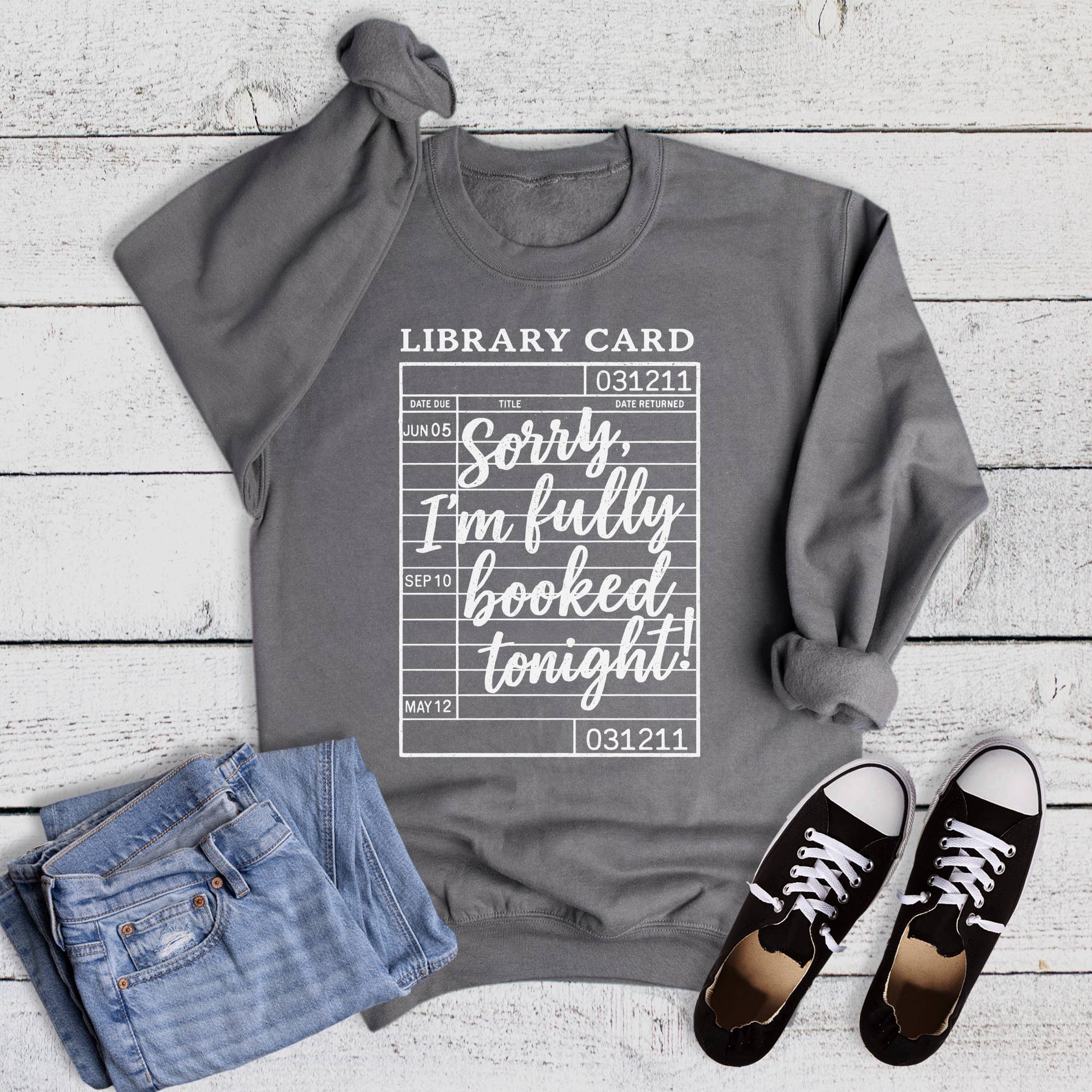 Books Reading Fully Booked Tonight - Adult & Kids T-Shirts, Sweatshirts & Hoodies apparel design preview 1